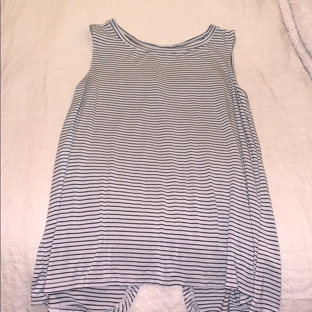 Striped Open Back Tank
